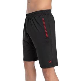 Crozwise 3192-10 Siyah Astarsız Dalgıç Kumaş Training Erkek Spor Şort