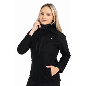 Crozwise 5037-10 Siyah Su Geçirmez Softshell Outdoor Kadın Mont