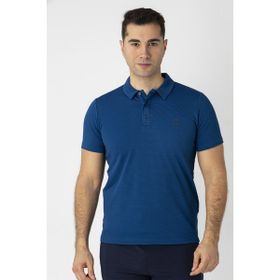 Crozwise 7150-17 Sax Waffle Polo Yaka Erkek Tişört