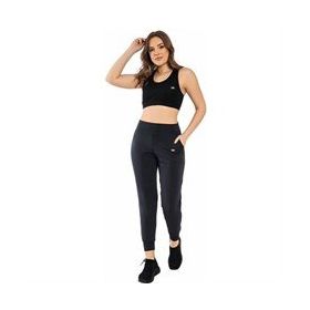 Crozwise Jogger Siyah Cepli Kadın Tayt
