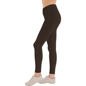 Crozwise Siyah Kadın Fitilli Dikişsiz Spor Tayt