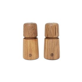 Crush Grind Stockholm 11 cm 2 Parça Oak Meşe Rengi Tuz Ve Karabiber Değirmeni