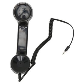 Cryfokt Siyah Retro Radyasyona Dayanıklı Kablolu Cep Telefonu Ahizesi