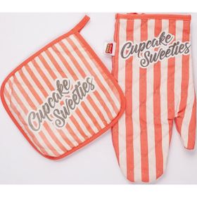 Crystal Cupcakes Mutfak Eldiveni ve Tutkaç Set