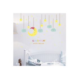 Crystal Kids Aydede ve Bulutlar Bebek ve Çocuk Odası Dekorasyonu Duvar Sticker