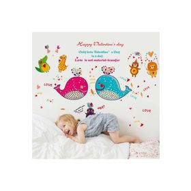 Crystal Kids Bebek Odası Sevimli Hayvanlar Çıkartması Duvar Stickerı