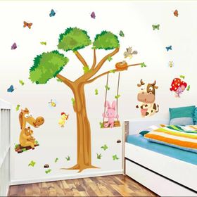 Crystal Kids Çiftlik Hayvanları Çocuk Odası Pvc Duvar Stickerı