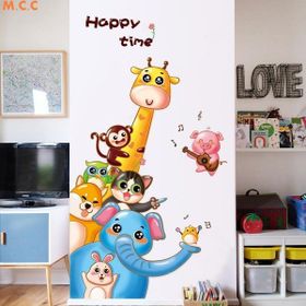 Crystal Kids Müzik Yapan Neşeli Hayvanlar Bebek ve Çocuk Odası Duvar Sticker