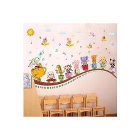 Crystal Kids Müzik Yapan Neşeli Hayvanlar Bebek ve Çocuk Odası Duvar Sticker