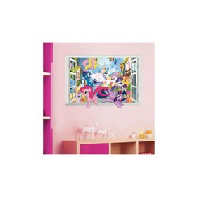 Crystal Kids Pony Midilli 3 Boyutlu Görünüm Bebek Ve Çocuk Odası Pvc Duvar Stickerı