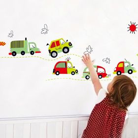 Crystal Kids Taşıtlar Çıkartma Duvar Stickerı