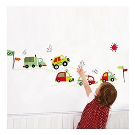 Crystal Kids Taşıtlar Çıkartma Duvar Stickerı