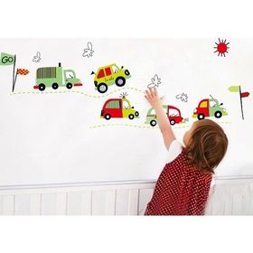 Crystal Kids Taşıtlar Çıkartma Duvar Stickerı