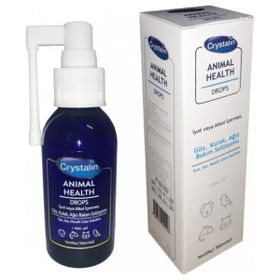 Crystalin 100 ml Animal Health Kedi ve Köpekler İçin Göz Kulak ve Ağız Bakım Solüsyonu