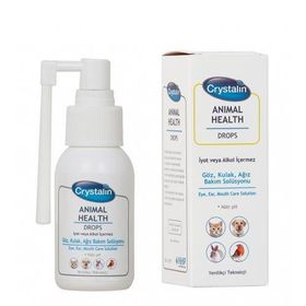Crystalin 100 ml Kedi Köpek İçin Göz Kulak ve Ağız Bakım Solüsyonu