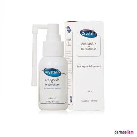 Crystalin Antiseptik 50 ml Ağız Boğaz ve Diş Eti Spreyi