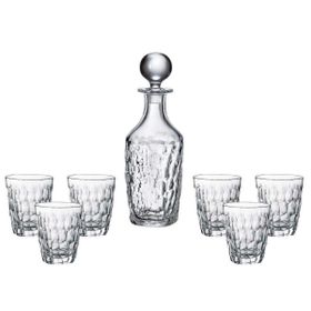 Crystalite Marble 750-290 ml Kristalin Viski Şişesi ve 6 Bardak