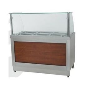 CSA Doğalgazlı Tezgahlı 280X90X85/135 cm Karacasan Sıcak Servis Benmarisi