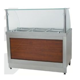 CSA Doğalgazlı Tezgahlı 90X90X85/135 cm Karacasan Sıcak Servis Benmarisi