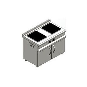 Csa İnox Karacasan 100 cm Elektrikli 2'li Dolaplı Ocak