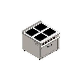 Csa İnox Karacasan 100x100 cm 4+1 Elektrikli 4'lü Kuzine Ocak