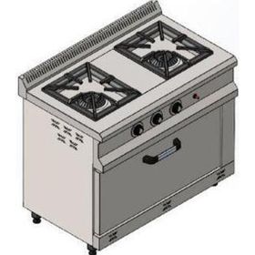 Csa İnox Karacasan 100x60 cm 2+1 Doğalgazlı 2'li Kuzine Ocak