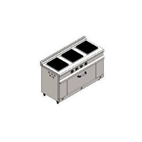 Csa İnox Karacasan 140x60 cm 3+1 Elektrikli 3'lü Kuzine Ocak