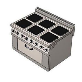 Csa İnox Karacasan 150x100 cm 6+1 Elektrikli 6'lı Kuzine Ocak