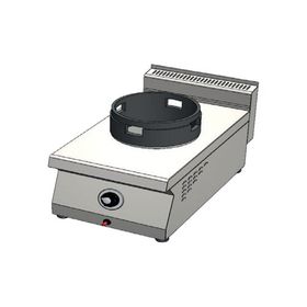 Csa İnox Karacasan 40 cm 700 Seri Set Üstü Tek Gözlü Tüplü Wok Ocak
