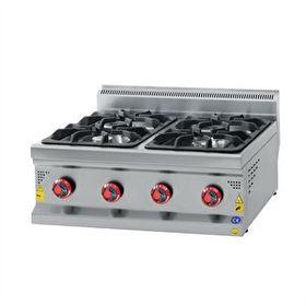 Csa İnox Karacasan 80 cm 700 Seri Set Üstü 4 Gözlü Doğalgazlı Ocak