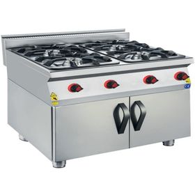 Csa İnox Karacasan 900 Seri Dolaplı 80 cm 4 Gözlü Tüplü Ocak
