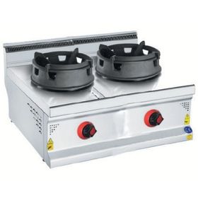 Csa İnox Karacasan 900 Seri Set Üstü 80 cm 2 Gözlü Doğalgazlı Wok Ocak