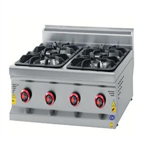 Csa İnox Karacasan 900 Seri Set Üstü 80 cm 4 Gözlü Tüplü Ocak