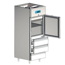CSA İnox Karacasan Endüstriyel 430 Çelik Kaliteli 700 lt Dikey Çekmeceli Buzdolabı