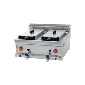CSA İnox Karacasan Endüstriyel 8+8 lt 600 Seri Set Üstü LPG Tüplü Fritöz