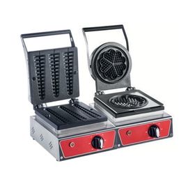 CSA İnox Karacasan Endüstriyel Elektrikli Papatya + Çubuk Waffle Makinesi