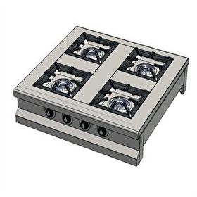 Csa İnox Karacasan Set Üstü 90 cm 4 Gözlü Doğalgazlı Ocak