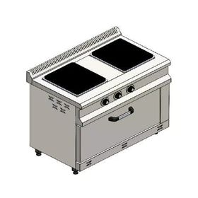 CSA Karacasan 100x60 cm 2+1 Elektrikli 2'li Kuzine Ocak