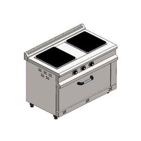 CSA Karacasan 100x60 cm 2+1 Elektrikli 2'li Kuzine Ocak