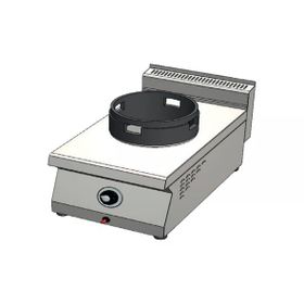 CSA Karacasan 40 cm 700 Seri Set Üstü Tek Gözlü Doğalgazlı Wok Ocak