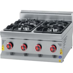 CSA Karacasan 700 Seri Set Üstü Dört Gözlü Tüplü Ocak