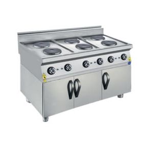 CSA Karacasan 900 Seri Dolaplı 120 cm 6 Gözlü Elektrikli Ocak
