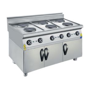 CSA Karacasan 900 Seri Dolaplı 120 cm 6 Gözlü Elektrikli Ocak