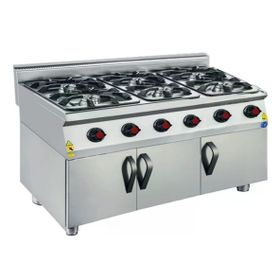 CSA Karacasan 900 Seri Dolaplı 120 cm 6 Gözlü Tüplü Ocak