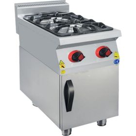 CSA Karacasan 900 Seri Dolaplı 40 cm 2 Gözlü Doğalgazlı Ocak
