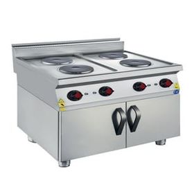CSA Karacasan 900 Seri Dolaplı 80 cm 4 Gözlü Elektrikli Ocak