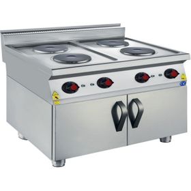 CSA Karacasan 900 Seri Dolaplı 80 cm 4 Gözlü Elektrikli Ocak