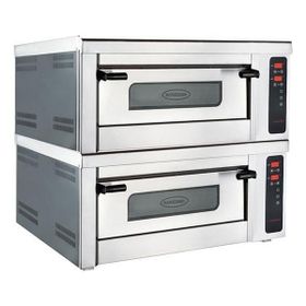CSA Karacasan Elektrikli Çift Katlı 8'li Dijital Pizza Fırını