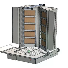 CSA Karacasan Endüstriyel Doğalgazlı 8 Radyanlı Döner Ocağı Makinesi