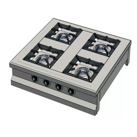 CSA Karacasan Set Üstü 90 cm 4 Gözlü Doğalgazlı Ocak
